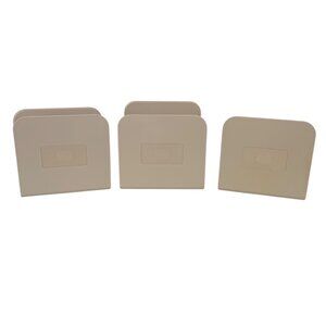Caraway Cabinet Organizer Set Of 3 Cream Storage Dividers For Pots Pans And Lids